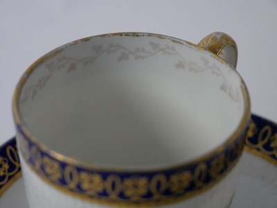 Lot 382 - Late 19th century Derby cup and saucer, the...
