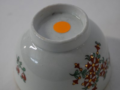 Lot 383 - English porcelain tea bowl and saucer and cup,...