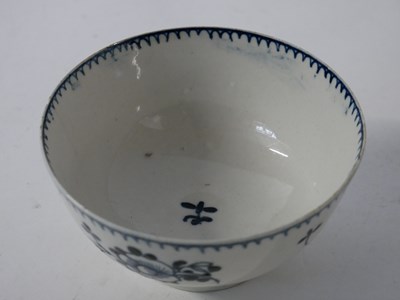 Lot 387 - 18th century Liverpool porcelain cup and bowl