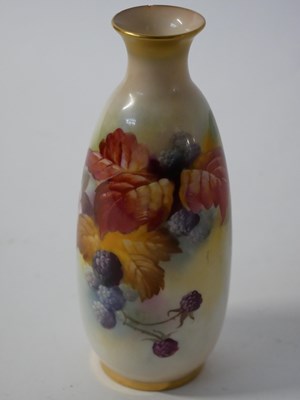 Lot 390 - Royal Worcester vase decorated with...