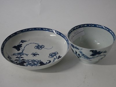 Lot 401 - Liverpool Chaffers tea bowl and saucer with...