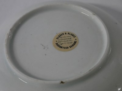 Lot 405 - Lowestoft porcelain tea bowl and saucer...