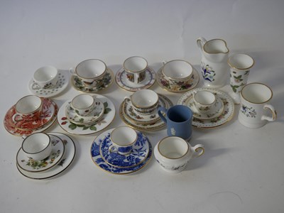 Lot 419 - Group of miniature cups and saucers and other...