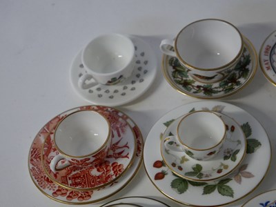 Lot 419 - Group of miniature cups and saucers and other...