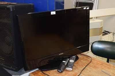 Lot 890 - SMALL HITACHI FLAT SCREEN TV