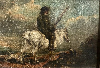 Lot 44 - British 19th Century, A huntsman on horseback...