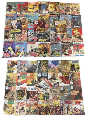Lot 15 - Approximately 60 small format military comic...