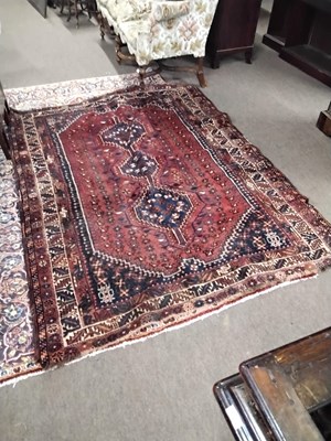Lot 429 - 20th century Middle Eastern wool floor rug...