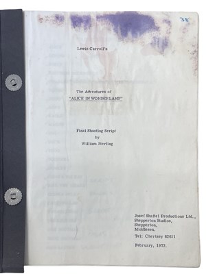 Lot 108 - An original script for William Sterling's 1972...