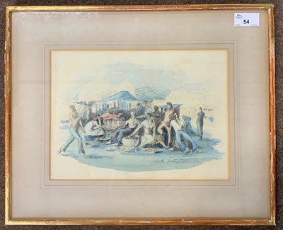 Lot 54a - Hector Whistler (1905-1978), watercolour and...