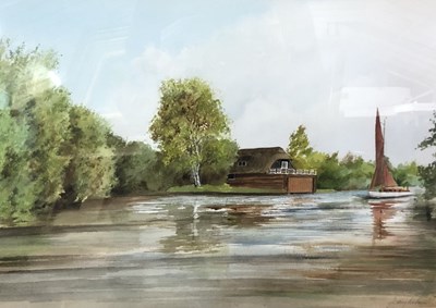 Lot 15 - Jeremy Barlow (British, Contemporary) A river...
