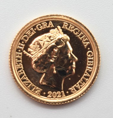 Lot 83 - Elizabeth II, 2021, Gibraltar, gold 1/4 Sovereign