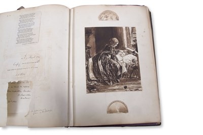 Lot 153 - An interesting Victorian album of drawings,...