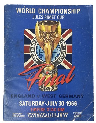 Lot 239 - A World Championship programme for England v...