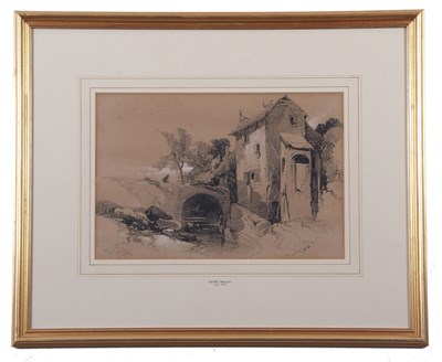 Lot 622 - Henry Bright (1810-1873), Buildings by a...