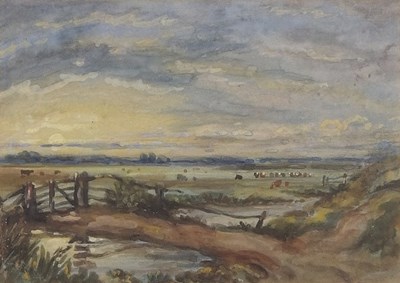 Lot 578 - Thomas Lound (1802-1863), 'Norfolk Marshes',...