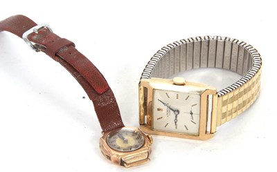 Lot 438 - Two 9ct gold wristwatches, one a J W Benson...