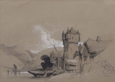 Lot 585 - Henry Bright (1810-1873), Continental castle...