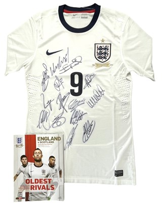 Lot 195 - A commemorative England football shirt,...