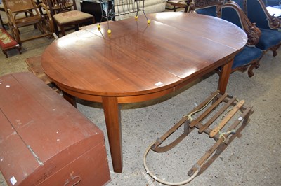 Lot 316 - Modern hardwood extending dining table