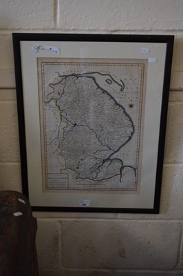 Lot 809 - Hand coloured map of Lincolnshire, f/g