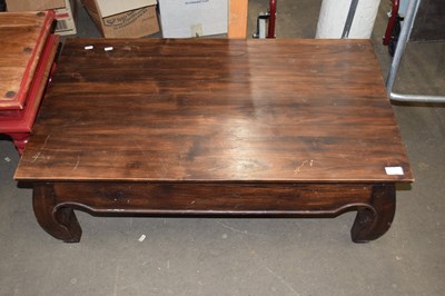 Lot 729 - Hardwood coffee table