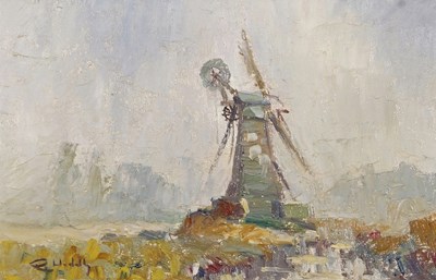 Lot 635 - Roy Hodds (British, Contemporary), Windmill...