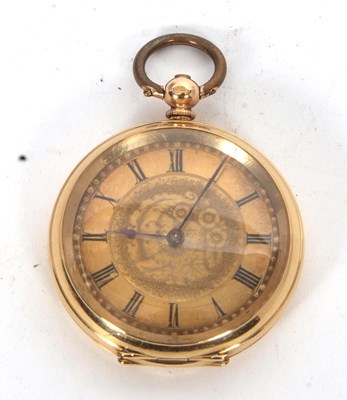 Lot 409 - A high grade yellow metal ladies pocket watch...