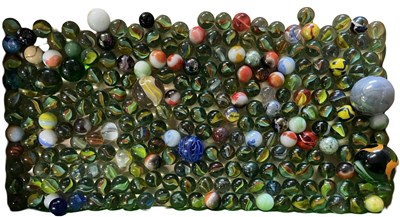 Lot 249 - A quantity of vintage glass marbles