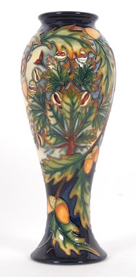 Lot 90 - Moorcroft Pottery: a Shirewood pattern vase by...