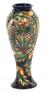 Lot 90 - Moorcroft Pottery: a Shirewood pattern vase by...