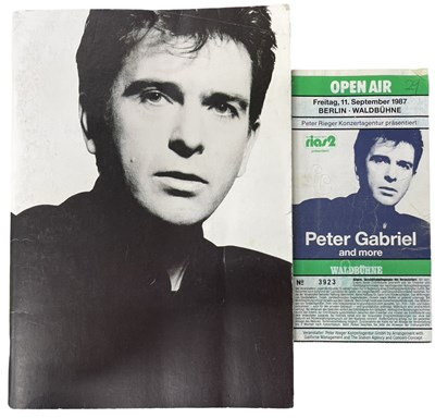 Lot 172 - An official tour programme for Peter Gabriel,...