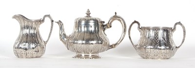 Lot 261 - A Victorian silver bachelors teapot of...