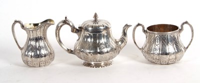 Lot 261 - A Victorian silver bachelors teapot of...