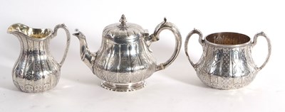 Lot 261 - A Victorian silver bachelors teapot of...