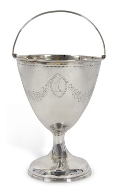 Lot 263 - A George III silver swing-handled urnular...