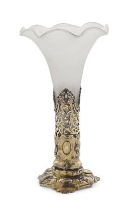 Lot 265 - A Victorian flower vase with a removable...