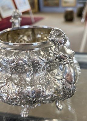 Lot 274 - An Irish silver three piece tea service...