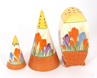 Lot 25 - A group of Clarice Cliff crocus wares...