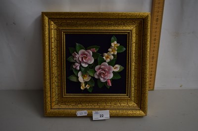 Lot 22 - A modern three dimensional picture of flowers