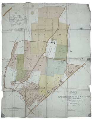 Lot 544 - PLAN OF AN ESTATE AT SPROWSTON AND OLD CATTON...