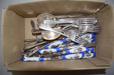 Lot 155 - Box of assorted cutlery