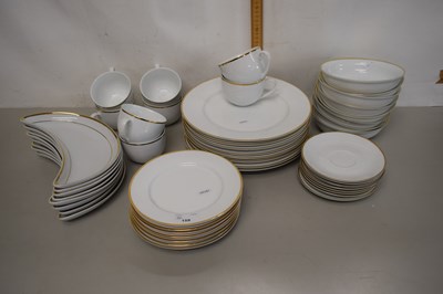 Lot 159 - Quantity of modern gilt rimmed dinner wares