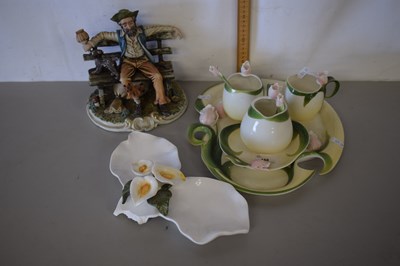 Lot 188 - A Graff porcelain tea tray with cups and jug...