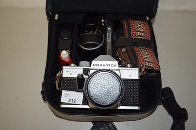 Lot 212 - Practica MTl3 camera with accessories