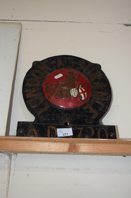 Lot 277 - Cast iron fire mark London Assurance