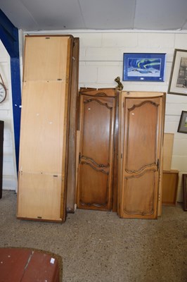 Lot 299 - Disassembled 20th Century continental wardrobe