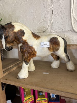 Lot 506 - Pottery model of a Shire horse