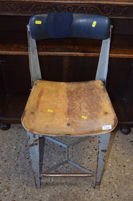 Lot 331 - A metal framed industrial style chair