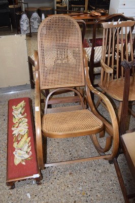 Lot 341 - A Bentwood rocking chair